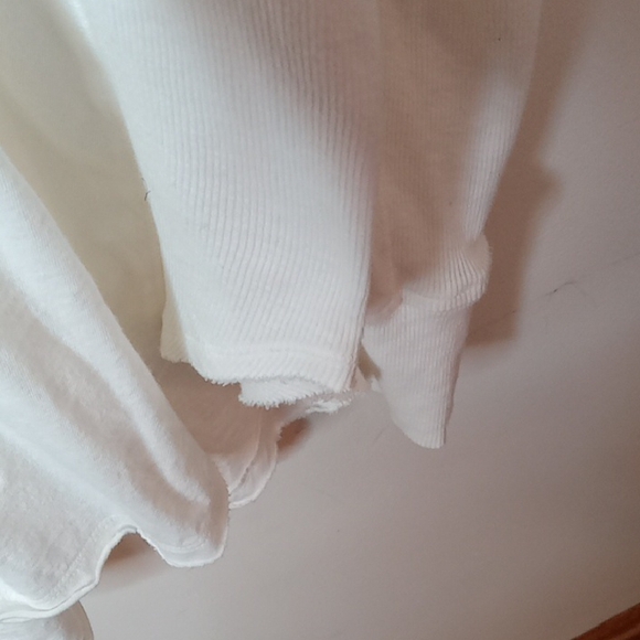 Aerie Women's Size Large Light Cream Top - Picture 3 of 11